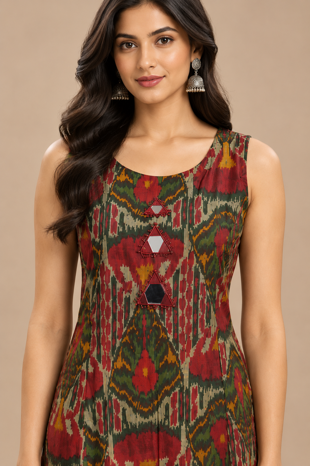 Multicolour Printed Kurta Pant Set