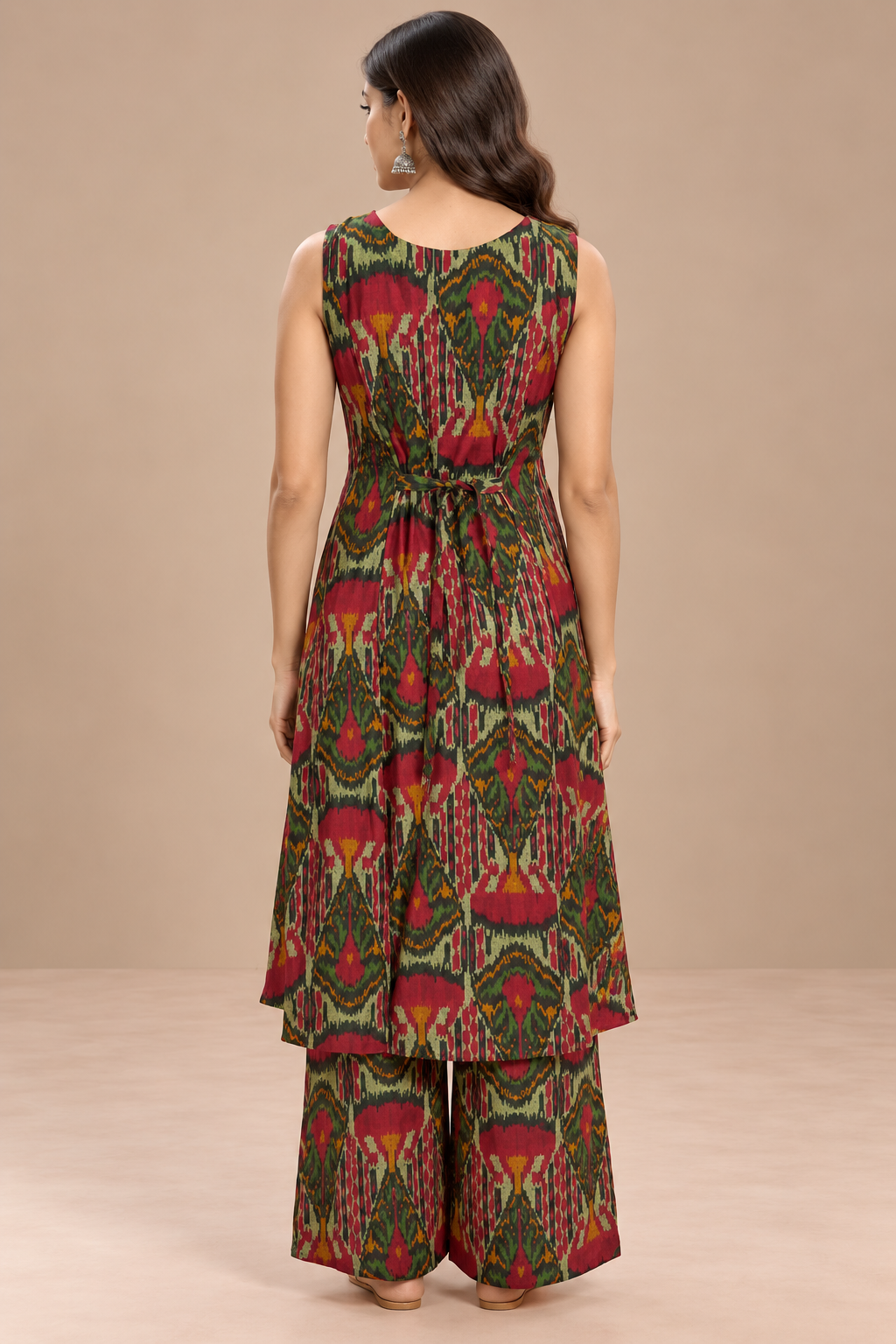 Multicolour Printed Kurta Pant Set