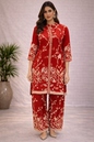 Women's Printed Rayon Kurta Pant Set