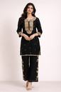 Women's Embroidered Silk Co-ord Set