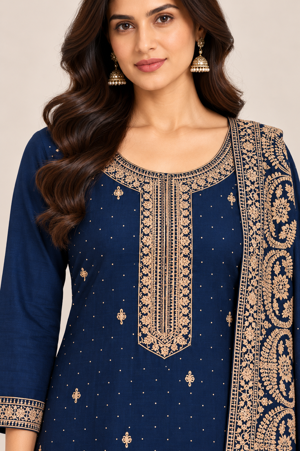 R46732 Midnight Blue Straight Cut close-up