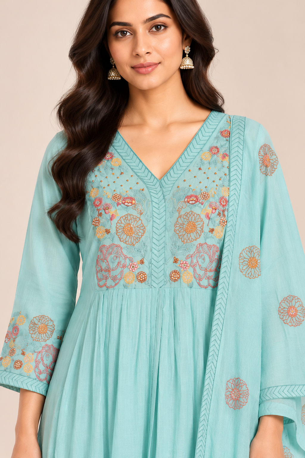 R46940 Mint Green Casual Wear close-up