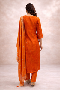 Orange Silk Straight Cut